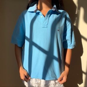 blue Tommy Hilfiger polo